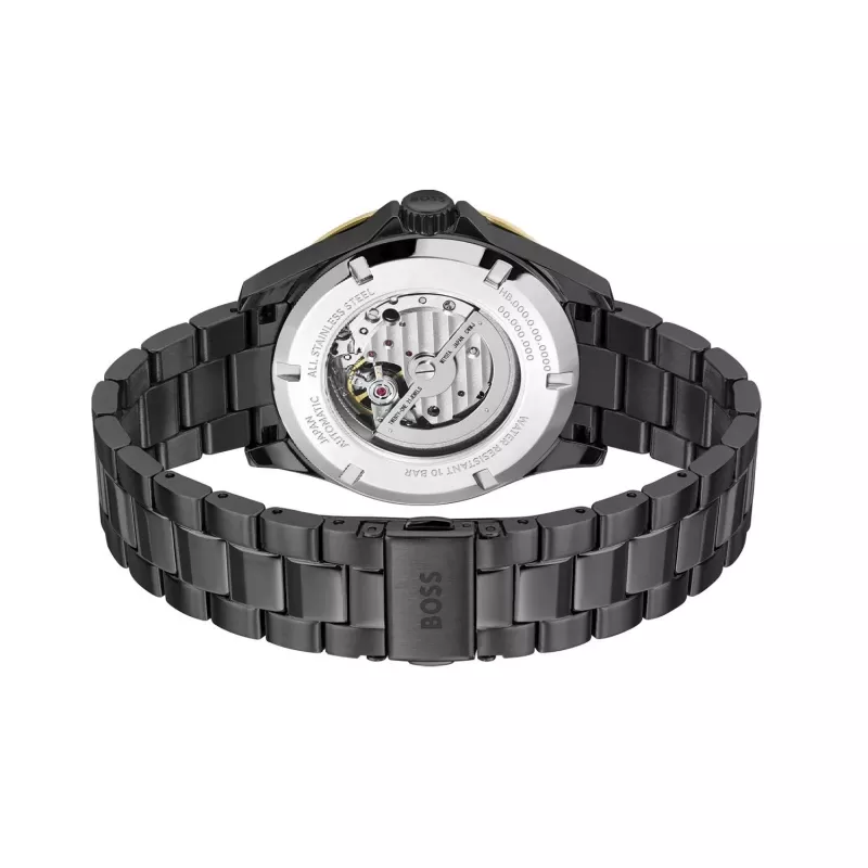 BOSS Vyriškas Chronografo Laikrodis 1514203 42mm Nerūdijantis Plienas Mėlynas Ciferblatas