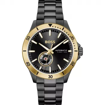 BOSS Vyriškas Chronografo Laikrodis 1514203 42mm Nerūdijantis Plienas Mėlynas Ciferblatas