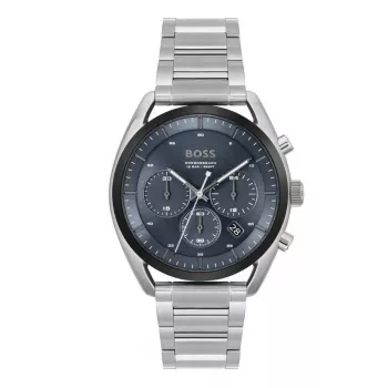 BOSS Vyriškas Skymaster Chronografinis Laikrodis 1514093 44mm Nerūdijančio Plieno Mėlynu Ciferblatu