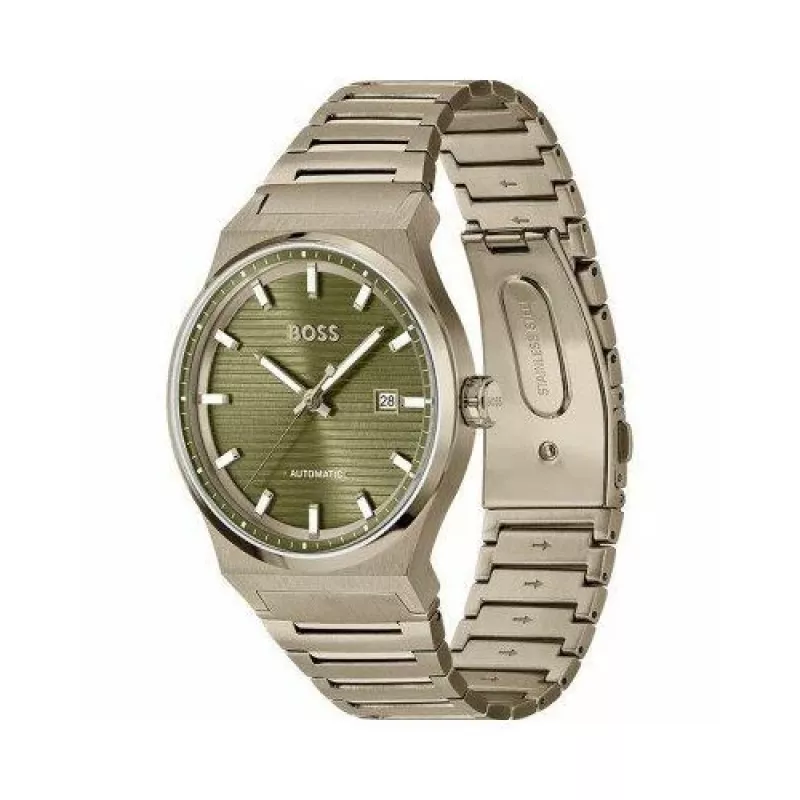 BOSS Vyriškas laikrodis Velocity Quartz Chronograph 1514184 41mm Nerūdijantis plienas Juodas ciferblatas