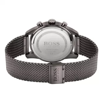 BOSS Vyriškas Laikrodis 1513837 Skymaster Chronografas Mėlynas Ciferblatas Nerūdijantis Plienas 44mm