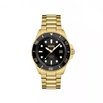 BOSS Vyriškas Laikrodis 1513917 43 mm Nerūdijančio Plieno Mėlynas Ciferblatas Chronografas