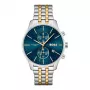 BOSS Vyriškas Laikrodis 1513976 (42 mm) – Mėlynas Ciferblatas, Ruda Odinė Apyrankė