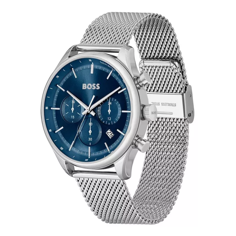 BOSS Vyriškas Laikrodis 1514052 (45mm) Nerūdijančio Plieno Chronografas