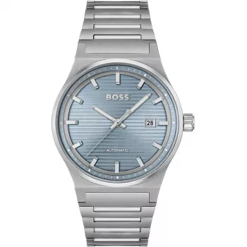 BOSS Vyriškas Laikrodis 1514118 41mm Nerūdijančio Plieno Mėlynas Ciferblatas Chronografas