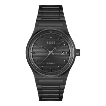 BOSS Vyriškas Laikrodis 1514120 Skymaster 40mm Mėlynas Ciferblatas Ruda Odinis Dirželis
