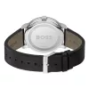 BOSS Vyriškas laikrodis 1514125 Velocity Quartz Chronograph 44 mm Mėlynas ciferblatas Rudo odos dirželis
