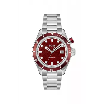 BOSS Vyriškas Laikrodis 1514179 42mm Nerūdijančio Plieno Mėlynas Ciferblatas Chronografas