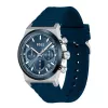 BOSS Vyriškas Laikrodis 1514243 41mm Nerūdijančio Plieno Mėlynas Ciferblatas Chronografas