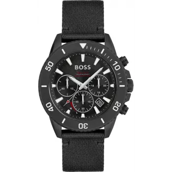 BOSS Skymaster vyrų chronografo laikrodis 1513940 43mm nerūdijančio plieno mėlynas ciferblatas