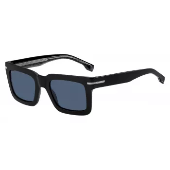 BOSS SUNGLASSES BOSS MAN BOSS1501SINA Stačiakampis acetatinis rėmelis 51/22/145 mm Juoda/Pilka