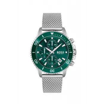 BOSS Velocity Vyriškas Chronografinis Laikrodis 1513905 46mm Juodas Silikonas