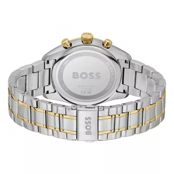 BOSS Velocity vyriškas kvarcinis chronografinis laikrodis 1514227 44mm juodas silikoninis