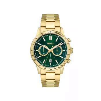 BOSS Watch Man 1513923 (46mm) - Mėlynas ciferblatas, nerūdijančio plieno chronografas