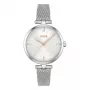 BOSS moteriškas laikrodis 1502653 32mm nerūdijančio plieno tinklelio apyrankė sidabrinis