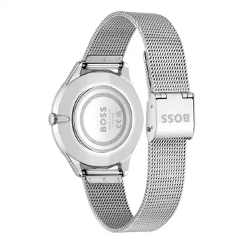 BOSS Moteriškas Laikrodis 1502636 36mm Sidabrinis Nerūdijantis Plienas Kvarcinis