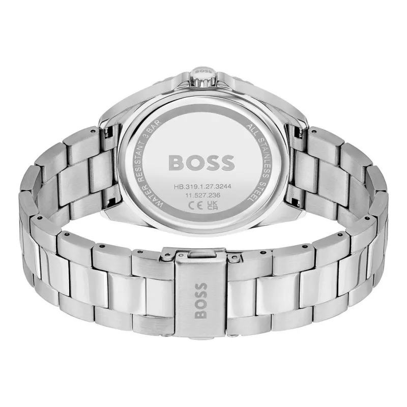 BOSS Moteriškas Laikrodis 1502732 38mm Sidabrinis Nerūdijančio Plieno Tinklelio Apyrankė Kvarcinis
