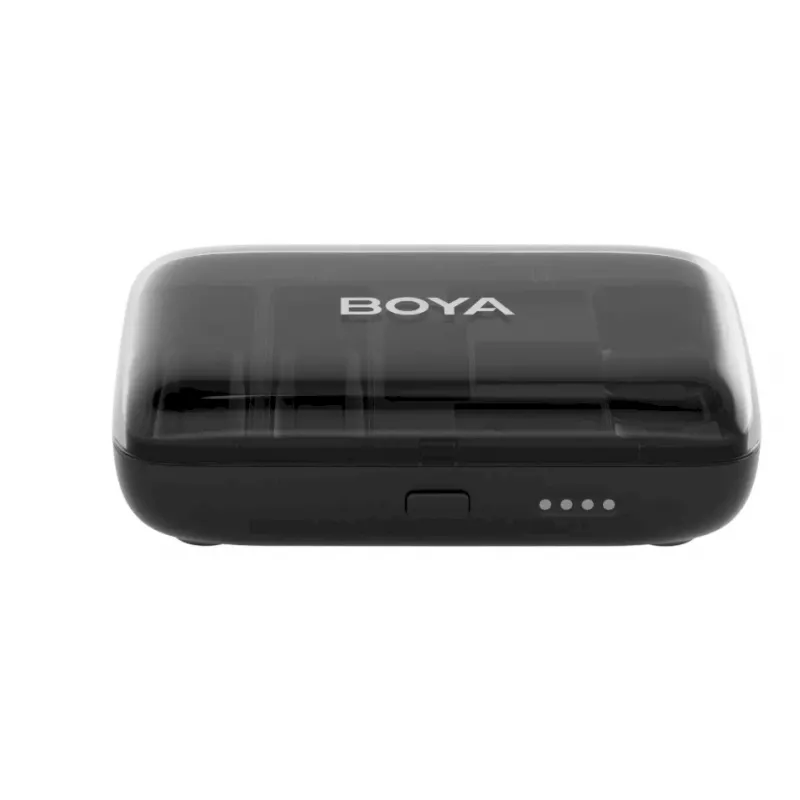 BOYA BOYALINK-TX Belaidė Mikrofonų Sistema, 2.4GHz, 1 Imtuvas ir 2 Siųstuvai, Itin Ilga Baterijos Veikimo Trukmė, Juoda
