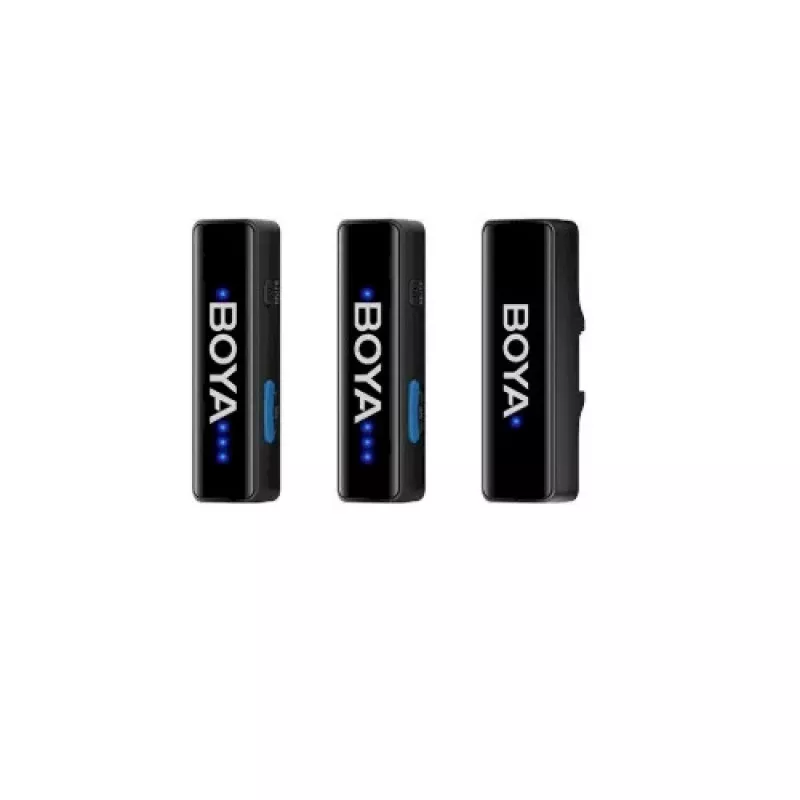 BOYA BOYALINK-TX Belaidė Mikrofonų Sistema, 2.4GHz, 1 Imtuvas ir 2 Siųstuvai, Itin Ilga Baterijos Veikimo Trukmė, Juoda