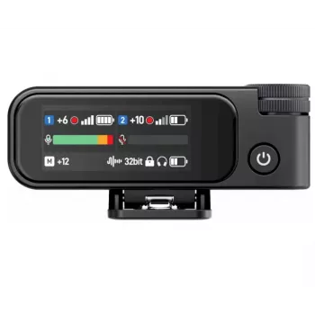 BOYA BOYAMIC 2-02 Belaidė Mikrofonų Sistema 2,4GHz, AI Triukšmo Slopinimas, 2 Imtuvai + 1 Siųstuvas (USB-C) Juoda
