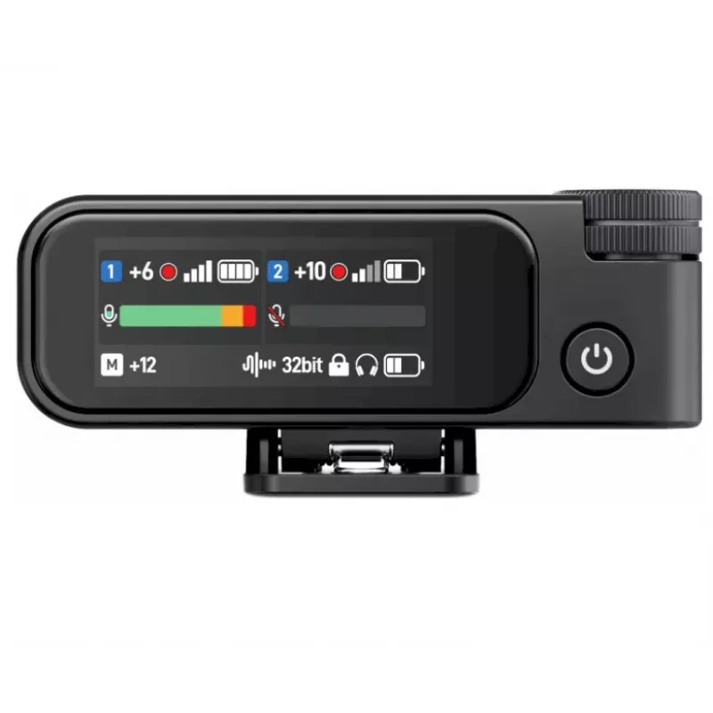 BOYA BOYAMIC 2-02 Belaidė Mikrofonų Sistema 2,4GHz, AI Triukšmo Slopinimas, 2 Imtuvai + 1 Siųstuvas (USB-C) Juoda