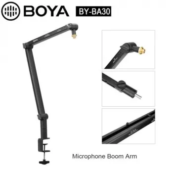 BOYA BY-BA30 Mikrofono Boom Rankena (Plieninė, Juoda)