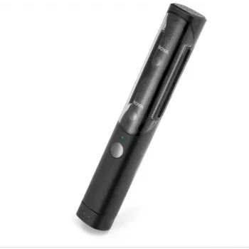 BOYA Magic-02 belaidžiai mikrofonai ausinės 2,4GHz USB-C/Lightning/3.5mm Juoda