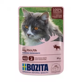 Bozita 3633 Šlapias kačių ėdalas gabaliukai želėje vištiena 85g