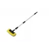 Bradas ESQ2780 Heavy-Duty Scrub Brush – patvarių šerių šluotelė lauko ir namų paviršiams, žalia/ pilka