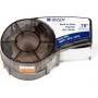 Brady M21-750-461 B-461 poliesterio etikečių juosta, juoda ant baltos, 19,05 mm x 6,4 m, nuolatinis klijavimas 110933