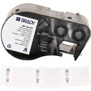 BRADY M4-143-427 etiketė BMP41/BMP51/M511 – balta poliolefinė, 41,28 mm x 2,13 m