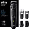 Braun Series 5 BT5441 barzdos kirpimo mašinėlė su 40 ilgio nustatymų ir 100 min. baterijos veikimo