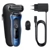 Braun Series 61 - B1000s elektrinis skustuvas šlapiam ir sausam skutimuisi, mėlynas
