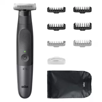 Braun Series X XT5200 hibridinis trimmeris ir skutimosi aparatas, juodas