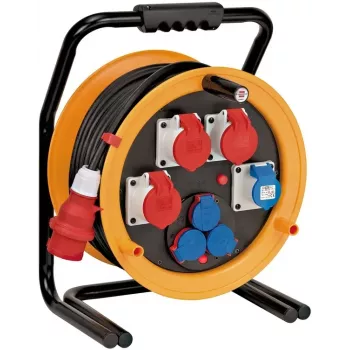 Brennenstuhl 1319110010 Cable Drum 40m H07RN-F 3G2.5 IP44 4x Schuko Black/Orange