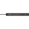 BRENNENSTUHL 6-ių lizdų ilgintuvas su 1x USB-C, 1x USB-A, apsauga nuo viršįtampių 13 500 A, 2 m laidas, juoda/antracitas