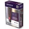 Brock BHC 2001 plaukų kirpimo mašinėlė, juoda/raudona, su laidu, nerūdijančio plieno peiliukai, 4 šukų priedai (3-12 mm), reguliuojamas kūgio svirtis