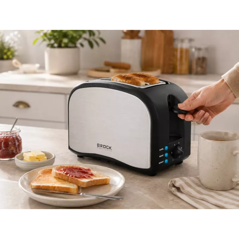Brock BT 1003 SS skrudintuvas 800W, juodas/plieninis