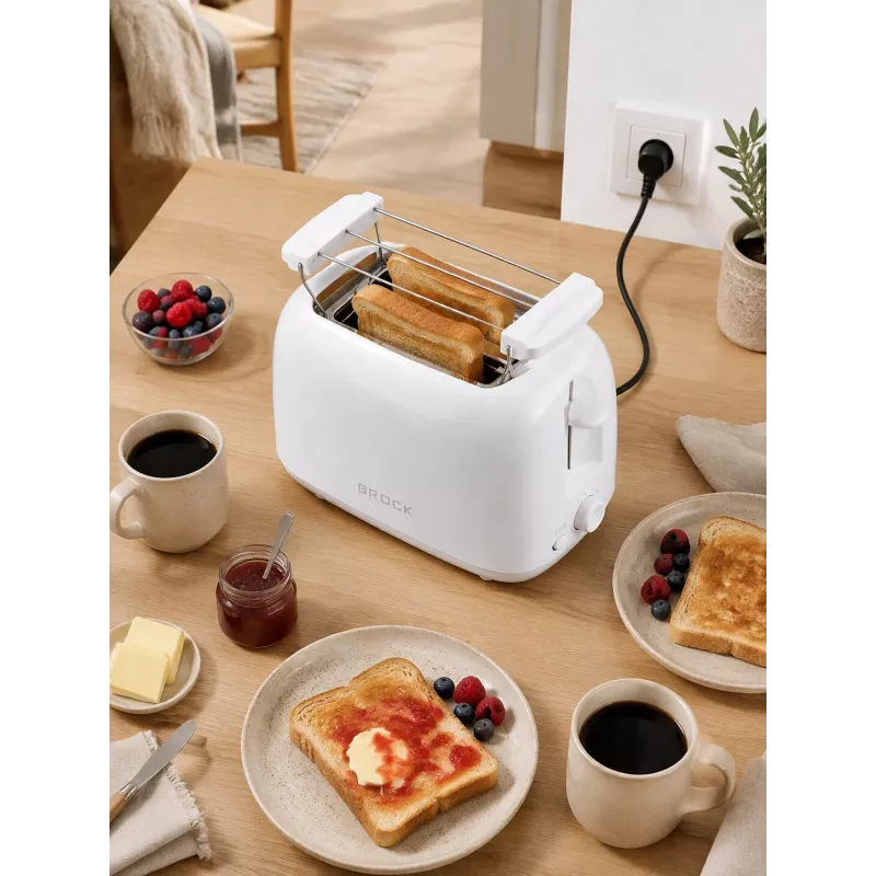 Brock BT 1008 WH 2 riekelių skrudintuvas 750W baltas