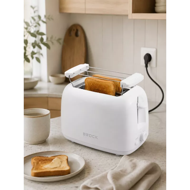 Brock BT 1008 WH 2 riekelių skrudintuvas 750W baltas
