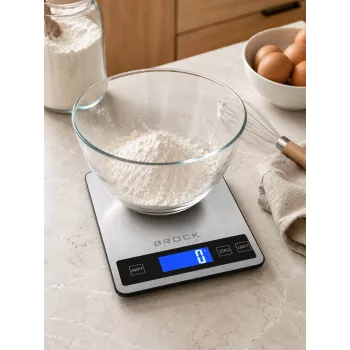Brock SKS 1008 Didelė skaitmeninė virtuvinė svarstyklė su LED ekranu
