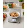 Brock SKS 1009 skaitmeninės virtuvinės svarstyklės su LED ekranu, 5 kg talpa, 1 g tikslumu, grūdinto stiklo platforma, juodos