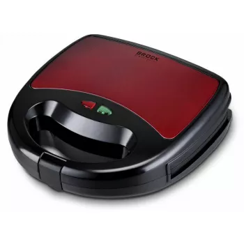 Brock SSM 6004 RD 4-in-1 sumuštinių/riešutų/vaflių keptuvė ir grilis 750 W, raudona