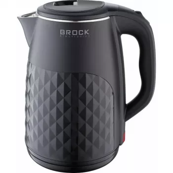 Brock WK 0618 BK elektrinis virdulys su dvigubomis sienelėmis 1,8L 1500W, juodas