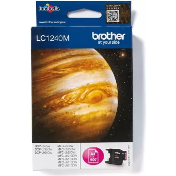 Brother LC-1240M originali purpurinės spalvos rašalo kasetė – 600 puslapių, rašaliniams spausdintuvams, LC-1240 serija BROLC1240M