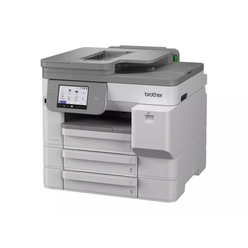 Brother MFC-J5117DW A3 spalvotas rašalinis daugiafunkcis spausdintuvas (spausdinimas, kopijavimas, skenavimas, faksas, dvipusis spausdinimas, Wi-Fi, Ethernet, USB, 250 lapų padėklas, 50 lapų ADF, jutiklinis ekranas, baltas)