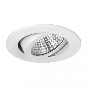 Brumberg 12353073 DAMITA Apvalus LED lubinis prožektorius 6W 3000K Baltas IP65 Sukiojamas