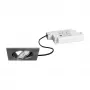 BRUMBERG 39365153 LED įleidžiamo šviestuvo rinkinys BB05 kvadratinis nikelio matinis 6W 230V faziškai reguliuojamas 3000K 450lm 38° pasukamas
