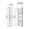 Brumberg 87114080 elektros jungtis, juoda
