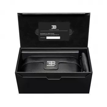BUGATTI MAN 01A-RG Akiniai Pilot Aviator Acetate Black Grey UV400